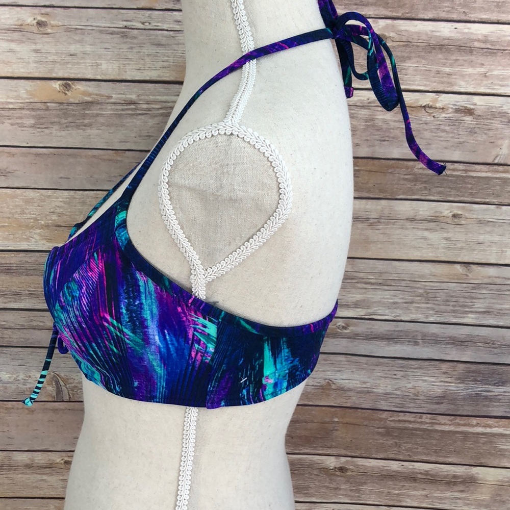 NWT VS Pink Tropical Theme Bikini Top Large SS29 - Picture 2 of 4